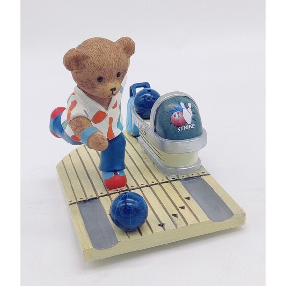 Teddy Lanes Collection Figure Faithful Fuzzies ALL In Delivery Bowling Bowl Cute - Picture 5 of 14